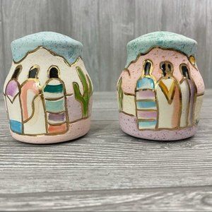 Vintage Nizhoni Original  salt & pepper shaker western pastel decoration